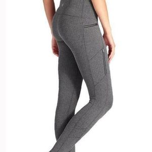 Athleta Sly Drift Moto Legging in Herringbone